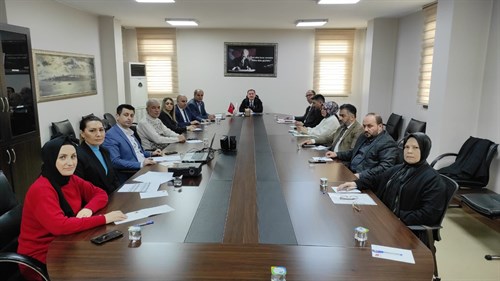 Kaymakamımız İhsan KARA'nın Başkanlığında Afet Çalışmaları Toplantısı Yapıldı