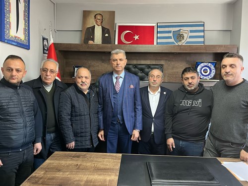 Kaymakamımız Eyüpsultan Erzurumlular Derneği Başkanı Ercüment ÖZASLAN'ı Ziyaret Etti